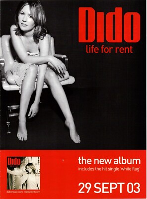 PTP15 MAGAZINWERBUNG 11X8'' DIDO: LIFE FOR RENT ALBUM