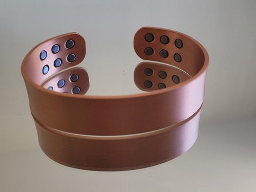 Pure Copper Magnetic Bracelet Arthritis Therapy Women Men Adjustable Size Cuff - Picture 20 of 39