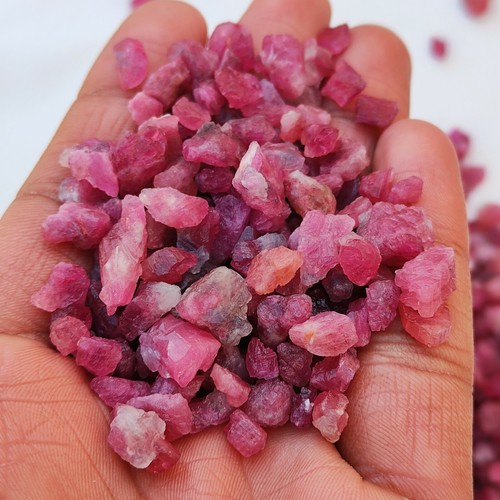 Wholesale Lot Pink Toumaline Raw Rough High Quality Crystal Loose Gemstone V98 - Picture 7 of 10