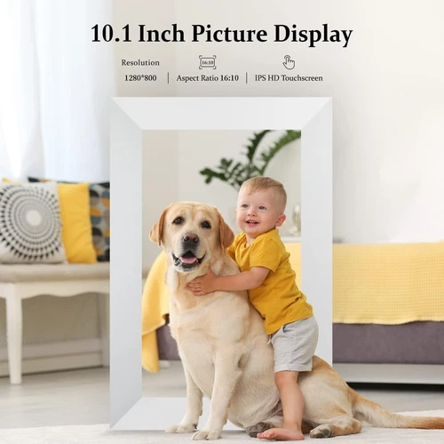 Anmecs 10.1 inch WiFi Digital Picture Frame HD Touch Digital Photo with 16GB - Picture 5 of 5