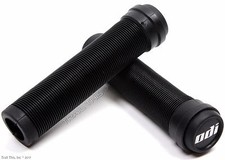 ODI Soft Flangeless Black Longneck Grips Softies for BMX Bikes  Scooters 135mm
