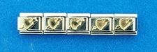 Uno Domani Heart & Arrow 14k & stainless-steel Italian Modular Charm