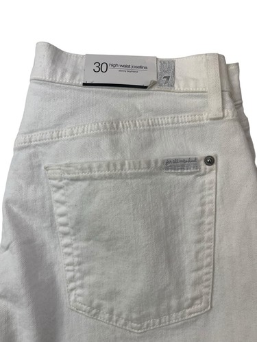 7 For All Mankind Josefina Skinny Boyfriend Jeans Womens Size 30 Distressed NWT - Picture 9 of 22