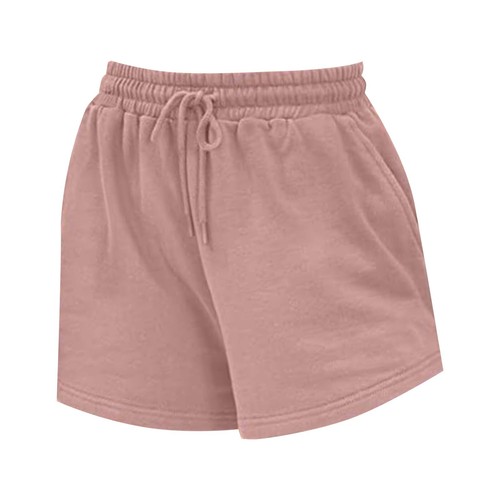 Womens Sweat Shorts Summer Casual Comfy High Waisted Drawstring Lounge Shorts - Picture 16 of 48