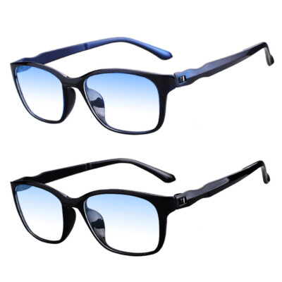 2 Stk TR90 Lesebrille Blaulichtfilter Rechteck Lesehilfe 1,0 1,5 2,0 2,5 3 3,5 4