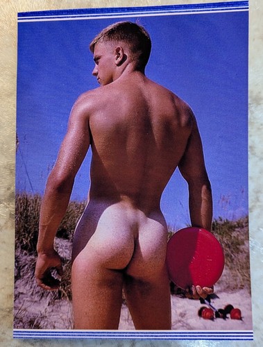 One new handcraft blank 5 x 7 greeting card + envelope-SUBJECT: MALE NUDES - Picture 2 of 3