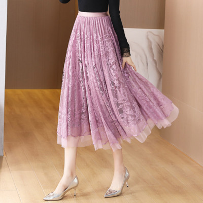[MONOHA] / ☆ 25SS Mesh lace skirt / ivory MONOHA | SHOP