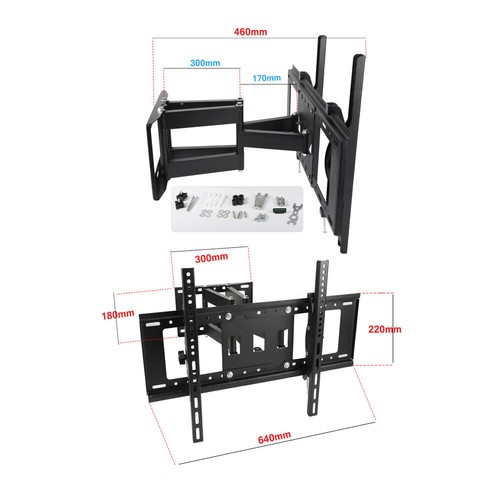 TV Wandhalterung Neigbar LCD Schwenkbar Wandhalter 17-85 Zoll Monitor tv ständer - Bild 25 von 41