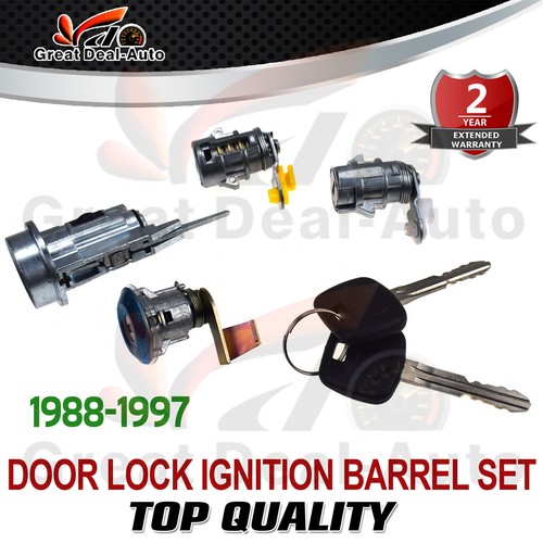 Ignition Barrel Door Lock Cylinder Key for Toyota Hilux LN106 LN107
