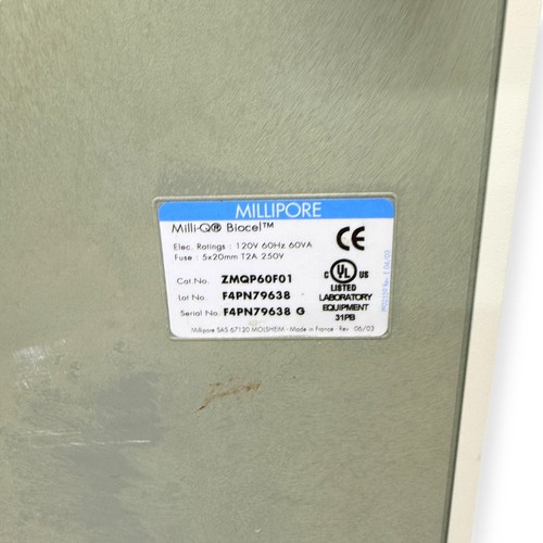 Millipore Milli-Q Biocel ZMQP60F01 Laboratory Water Purifier System - Picture 8 of 15