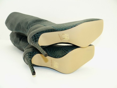 Aldo Oluria High Heel Stiefel Stiefeletten Kniehoch Damen Schuhe Gr.39 Grün - Bild 10 von 11