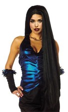 Morris Costumes Adult Costume Wig 36 Inches Long - Straight Black - One Size