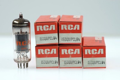 5 Vintage 15DQ8 / PCL 84 RCA Noval Triode Pentode Radio TV  Audio Vacuum Tube Va