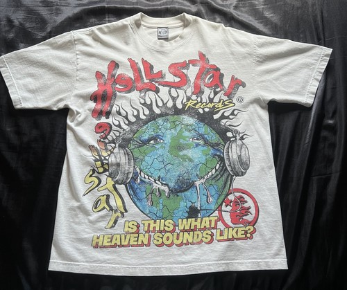 Hellstar Is This What Heaven Sounds Like On Earth White Large T-Shirt