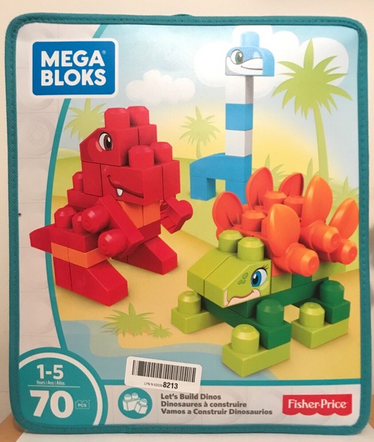 mega bloks let's build dinos