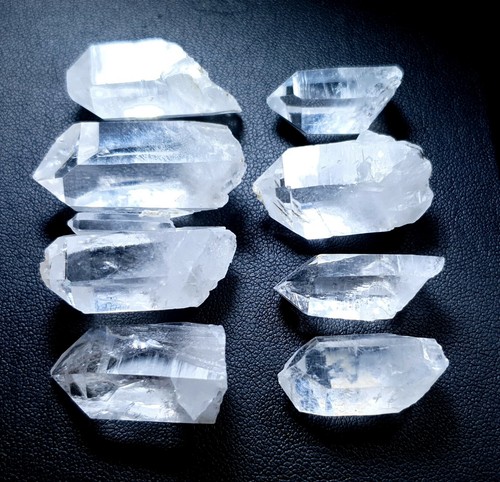 264Carats Nice Quality Quartz Crystals Fully Terminated Crystals Luster 8 Pieces - Picture 2 of 5
