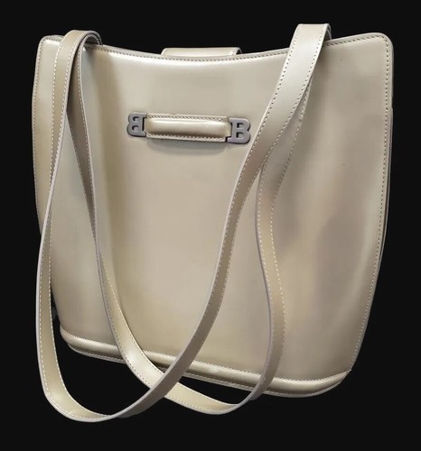 Bally Vintage Leather Satchel Bucket Tote