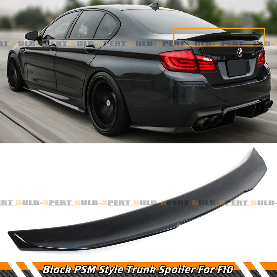  Carbon Fiber PSM Style High Kick Trunk Spoiler Wing Compatible  with 2011-2016 BMW F10 528i 535i 535d 550i M5 : Automotive