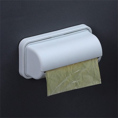 Garbage Bag Storage Box Wall Mounted Trash Bags Holder Kitchen Plastic Bag Conta - Picture 15 of 27