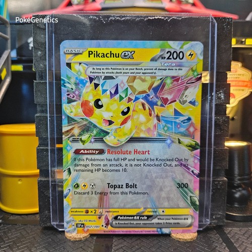 Pikachu ex Surging Sparks Ultra Rare Pokémon TCG 057/191 Scarlet & Violet