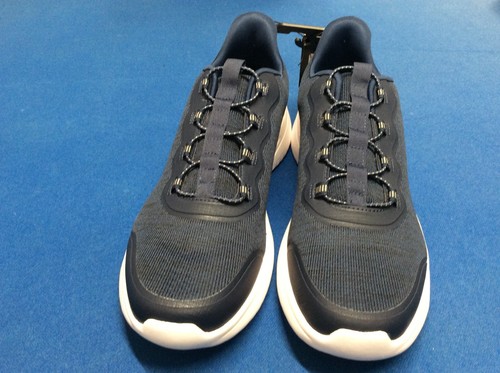 Men's casual shoes (Ath Works) memory foam comfort lightweight easy on/off, blue - Picture 2 of 6