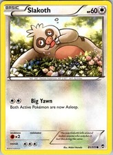Pokemon TCG Slakoth XY Furious Fists 81/111 Regular Common Card NM