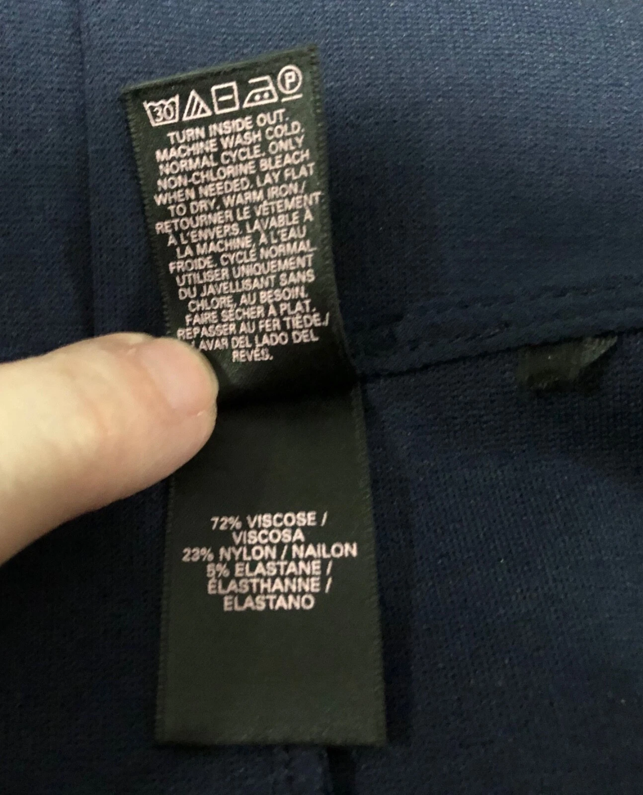 UNDERCOVER Abito nuovo $98 Victoria’s Secret Moda Intl’ blu navy ponte maglia e rete peplo 4