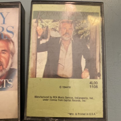 Lot: 2 Vtg Kenny Rogers Cassette Tapes Country Music Dottie West Share Your Love - Picture 2 of 7