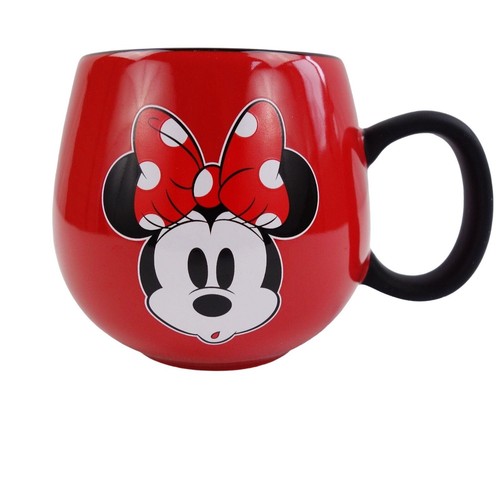 Disney Minnie Mouse Mornings Start So Early Red and Black Coffee Cup Mug - Picture 1 of 7