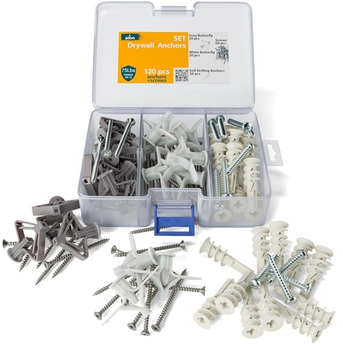 Kit de anclaje para paneles de yeso ALBO pared hueca con juego de tornillos 120 piezas. - Imagen 2 de 8