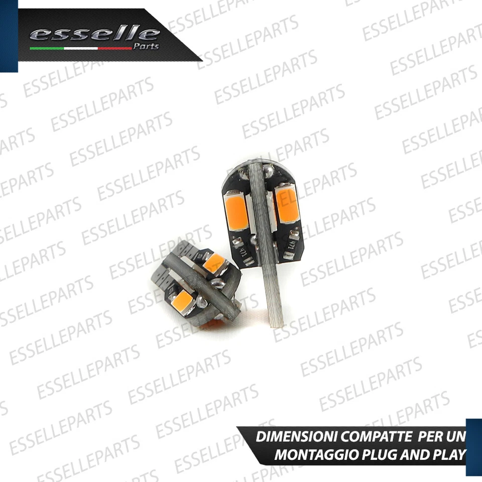 COPPIA LAMPADE FRECCE LED LATERALI DAIHATSU CUORE VI T10 CANBUS NO ERRORE - Immagine 3 di 4
