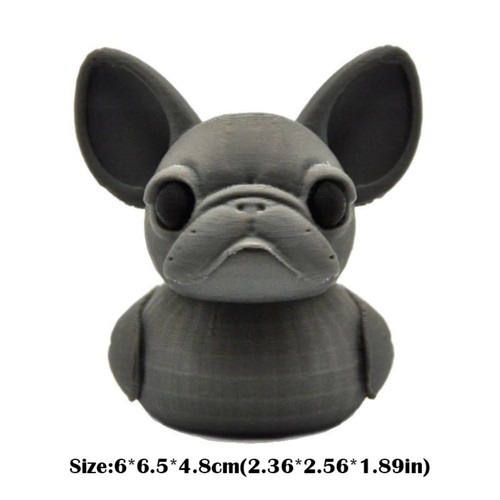 Funny French Bulldog Ornament Cute 3D Printing Pendant - Picture 2 of 4