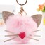 thumbnail 102 - 2020 New Cute Pineapple Fur Ball Keychain Bag Car Pendant Keyring Birthday Gifts