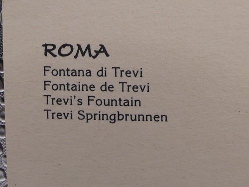 Trevi's Fountain Rome, Italy Architecture Travel Tourism Topographical Postcard - Picture 3 of 9
