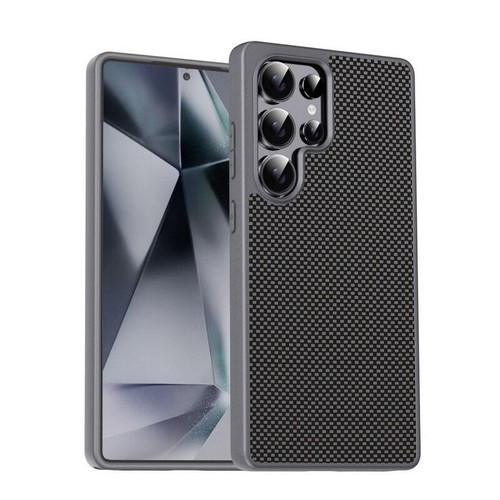 For Samsung S25 S24 S23 Ultra S24 FE Carbon Fiber Soft Bumper Back PC Case Cover - Picture 12 of 15