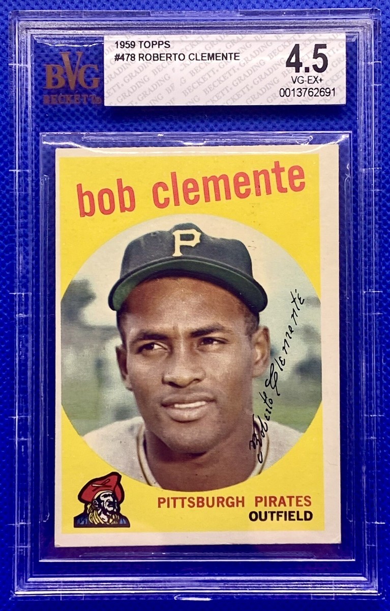 1959 Topps Roberto Clemente #478 BVG 4.5 GC131 | eBay