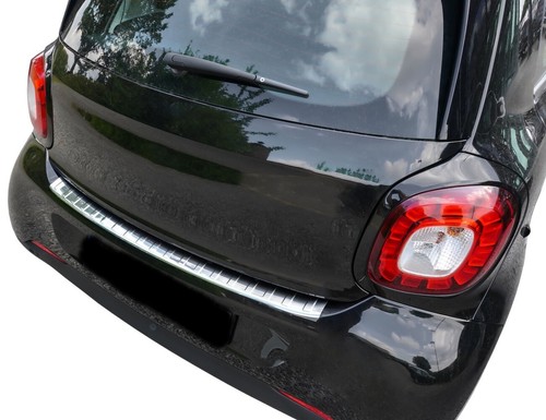 Protector contrachoques trasero cromado acero s cepillado para SMART FORFOUR W453 2014 A 2019 - Imagen 4 de 11