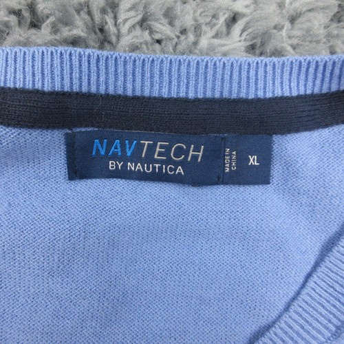 Suéter Nautica Para Hombre Extra Grande Azul Manga Larga Pullover Nuevo Con Etiquetas - Imagen 10 de 13