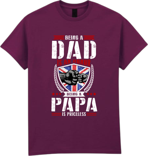 Being a Dad Is an Honour, Being a Papa Is Priceless, Father Day Gift T Shirt - 第 6/13 張圖片