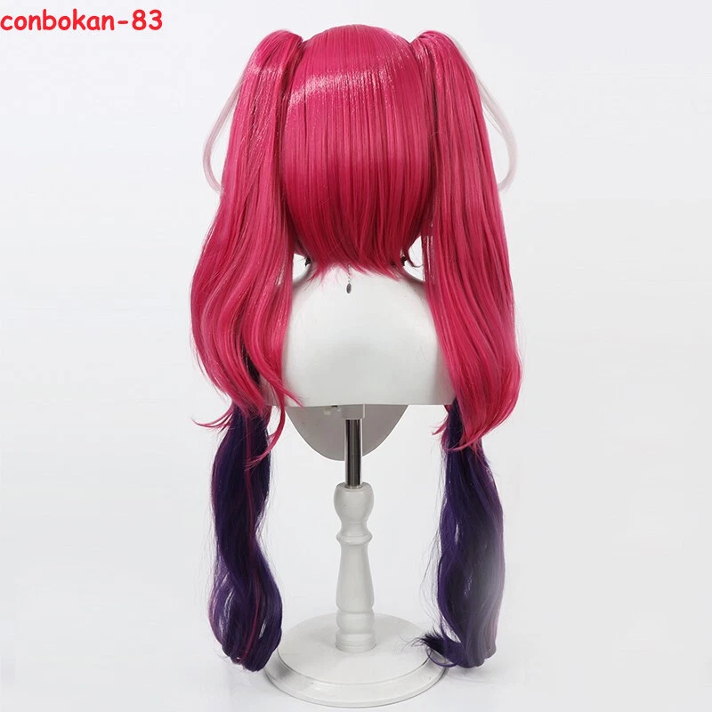 Peluca de terciopelo de hotel Hazbin de anime Harajuku Halloween fiesta mascarada accesorios con disfraces Foto 4 de 4