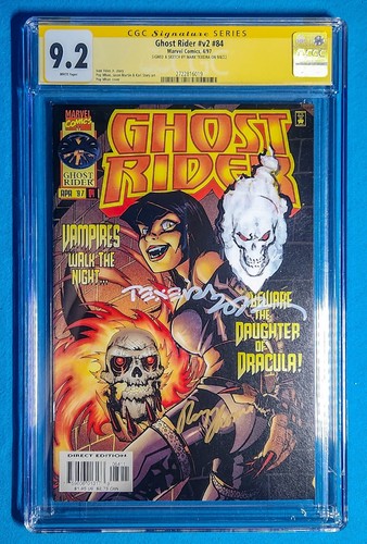Ghost Rider #84 SIGNED & SKETCHED by Mark Texeira Volume 2 1997 | CGC 9.2 SS