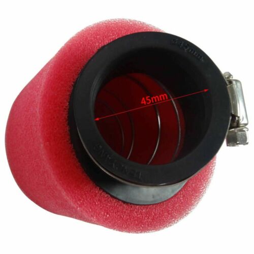 2PCS 45mm/1.77" Air Filter For 125cc 140cc 150cc Pit Dirt Bike ATV Quad Go Kart - Picture 2 of 7