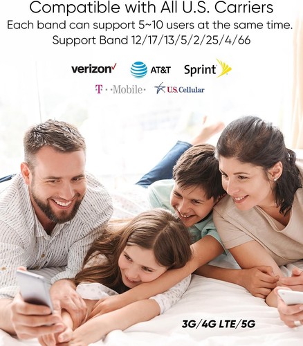 Amazboost Cell Phone Signal Booster 5G 4G LTE 5,000 sq.ft FCC Approved U.S. Carr - Photo 2 sur 9