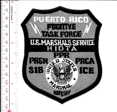 US Marshal USMS Puerto Rico Fugitive Task Force Patch vel hooks | eBay