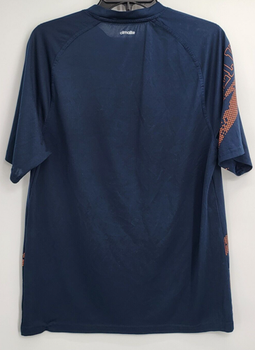 University of Illinois Mens Adidas ClimaLite Athletic T Shirt Size Medium Blue - Picture 2 of 5