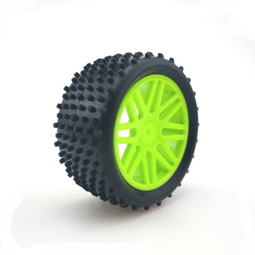 4 neumáticos y ruedas de carreras RC 1/10 12 mm hexagonales para auto todoterreno Tamiya HPI HSP - Imagen 10 de 16