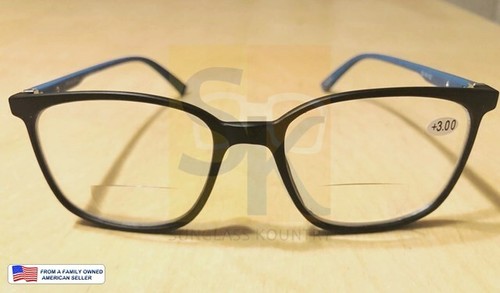 BIFOCAL READING GLASSES FREE STUFF Matte finish THIN COMPOSITE FRAME+125 to +400 - Picture 14 of 25
