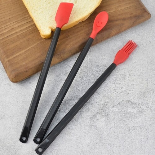 3Pcs Small Silicone Spatulas Spoon Oil Brush Heat Resistant Baking Scraper Tools - Picture 7 of 10