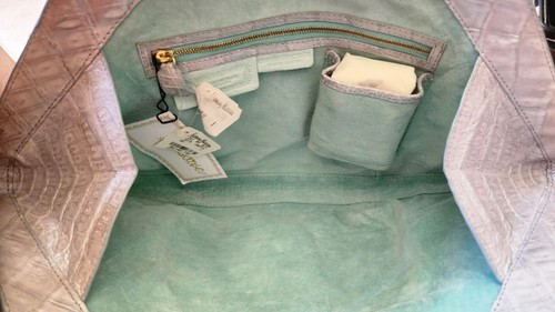 Nancy Gonzalez Caiman Crocodile Clutch bag in mint green new with tags authentic - Picture 10 of 19