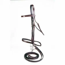 Silver Fox Black Leather Horse Size Snaffle Bridle horse tack equine 20-1139